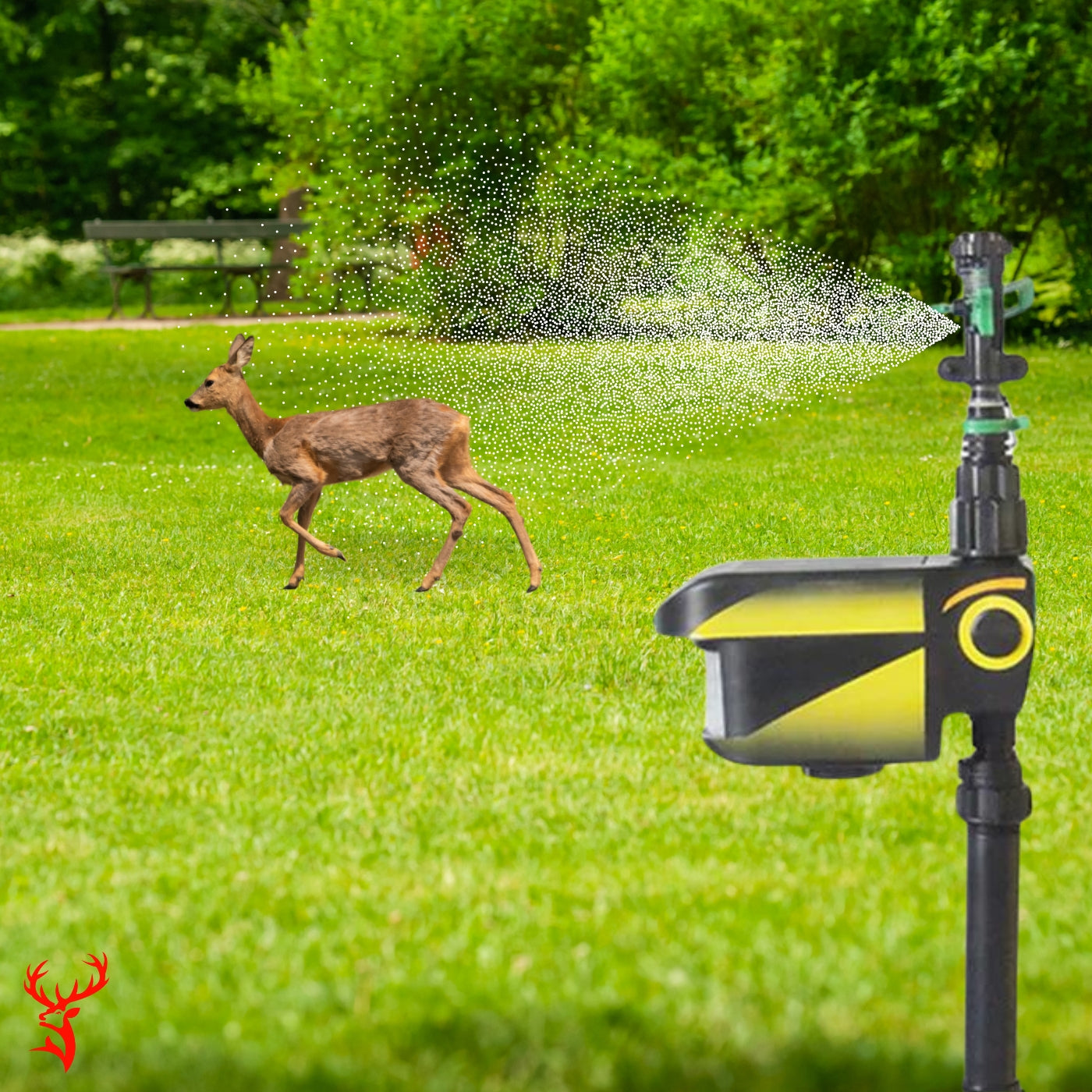 Motion-Activated Deer Sprinkler