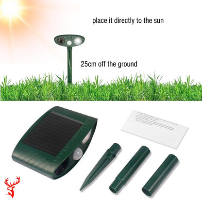 Solar-Powered Ultrasonic Deer Repeller