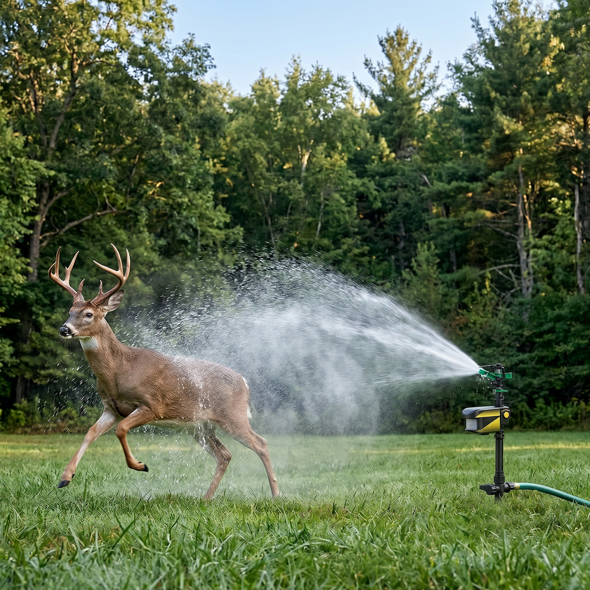 Motion-Activated Deer Sprinkler
